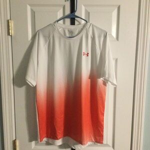 LG Men's White to Orange Gradient Short Sleeve Performance Tee